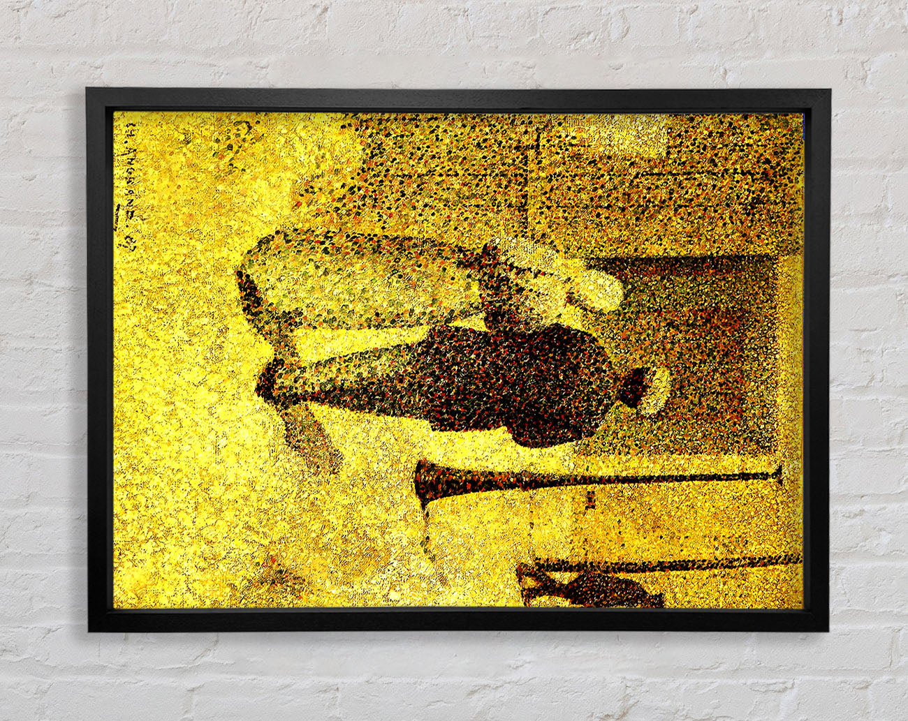 Agrande Man And Woman On The Street Framed Print