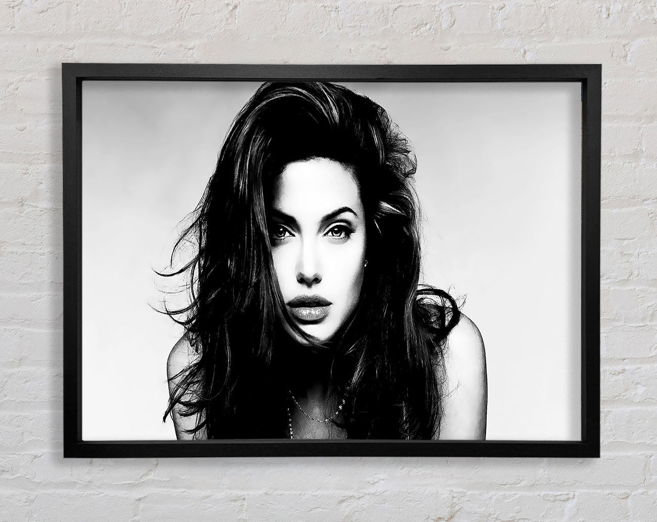 Angelina Jolie Sexy Stare Framed Print