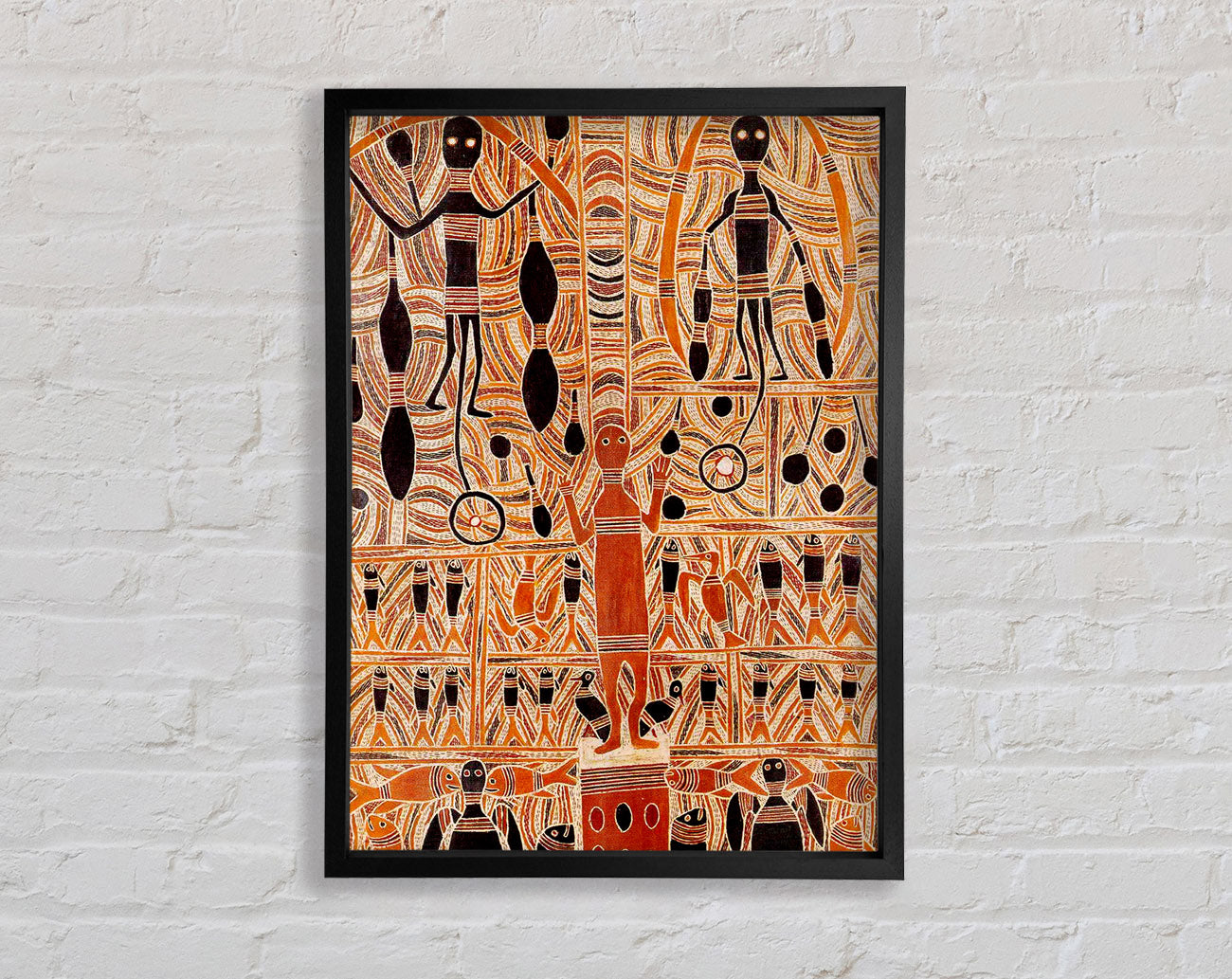 Aboriginal Madhubani Framed Print
