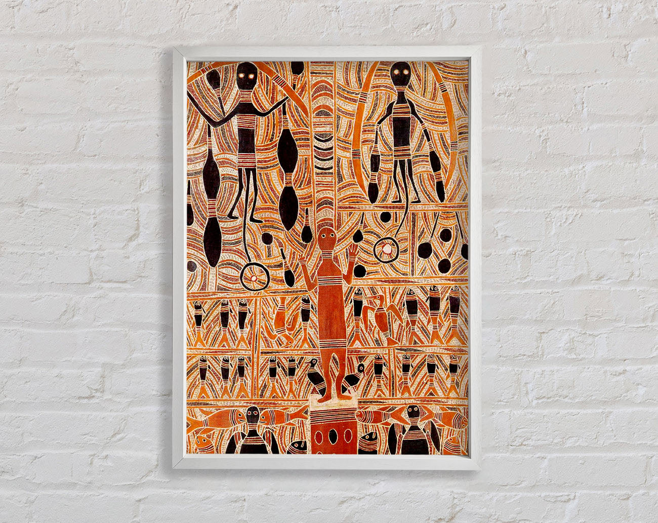 Aboriginal Madhubani Framed Print