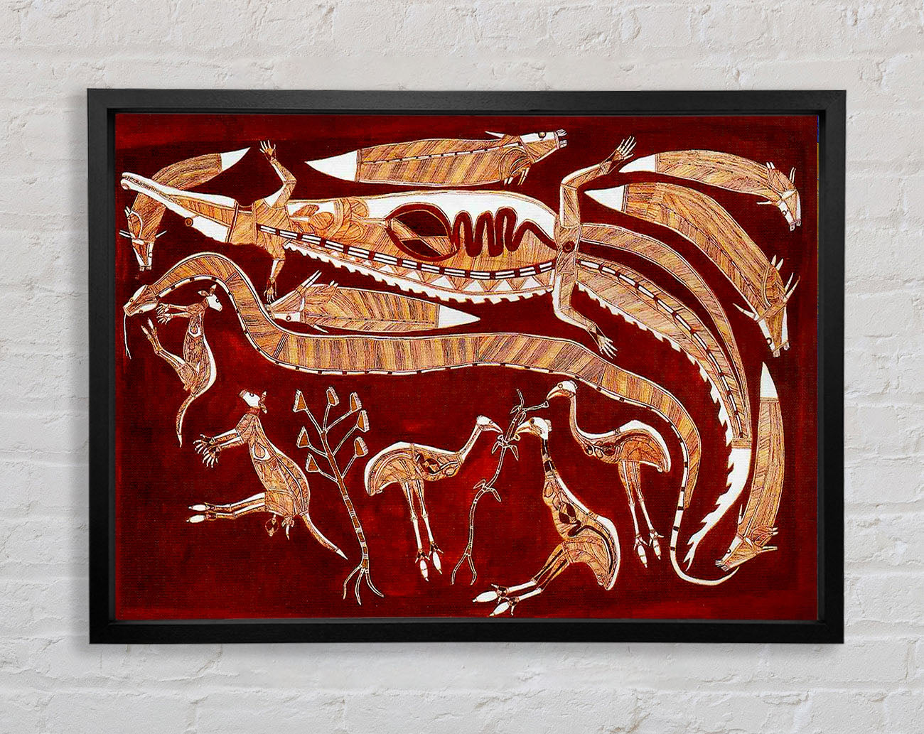 Aboriginal Pattern 13 Framed Print