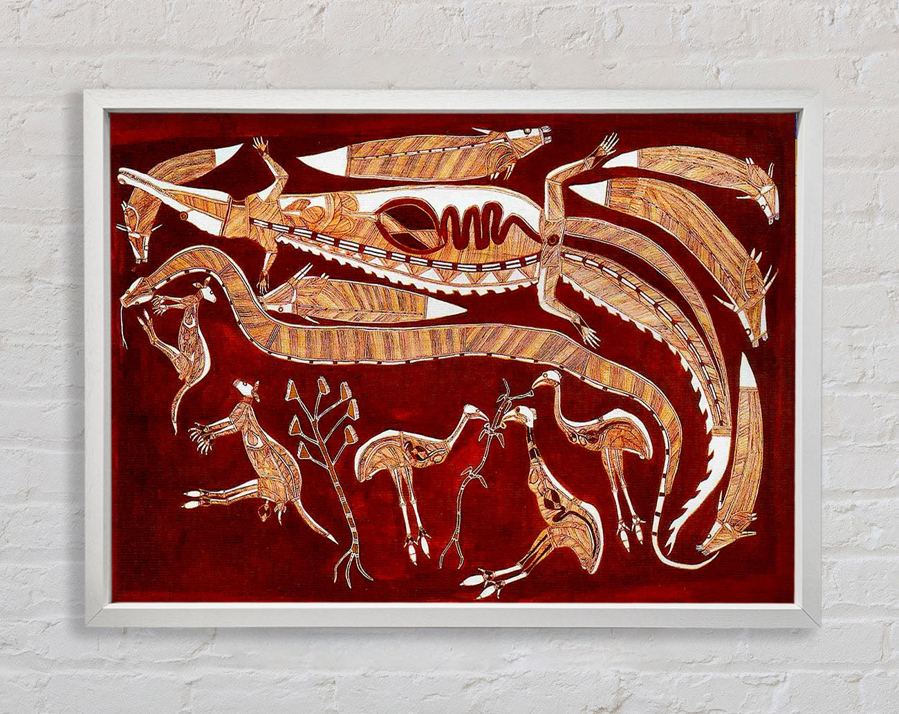 Aboriginal Pattern 13 Framed Print
