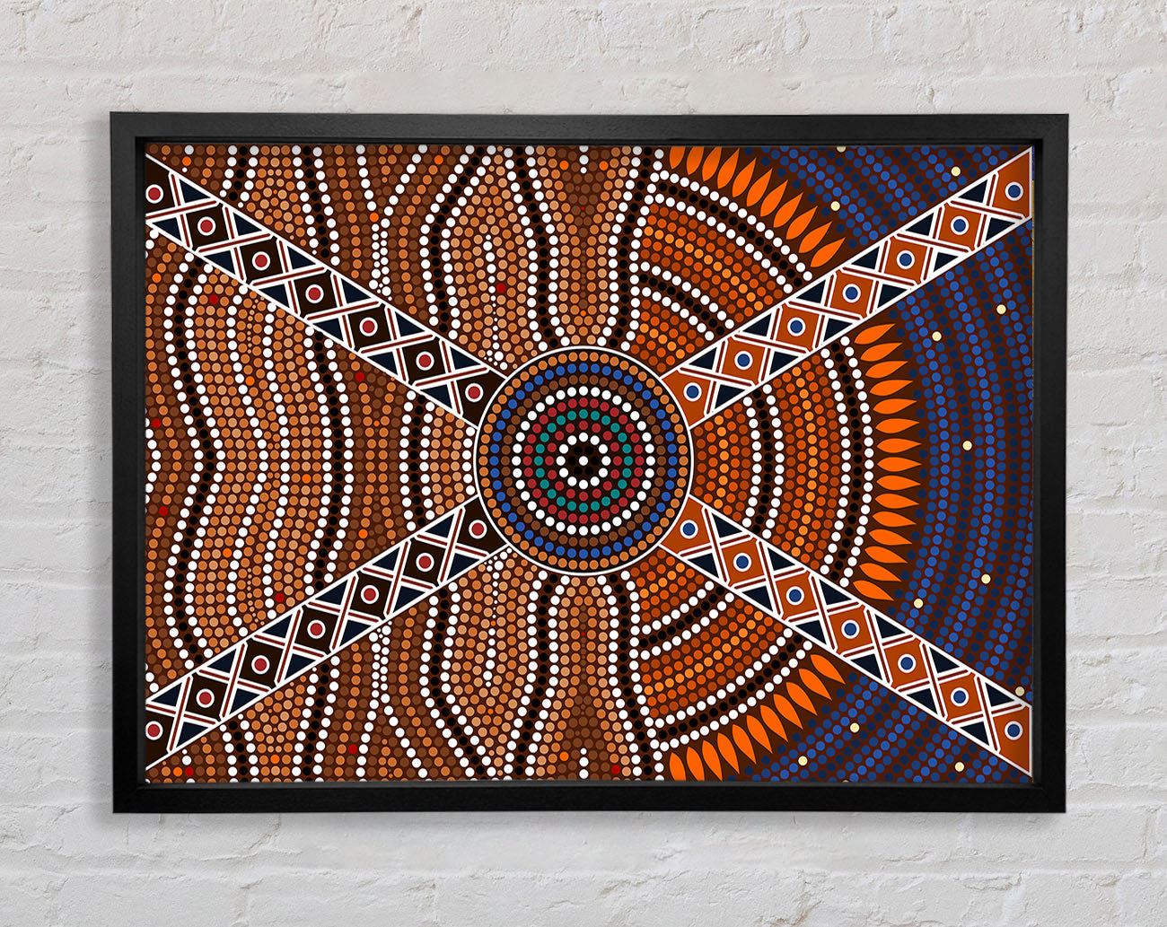 Aboriginal Map Framed Print