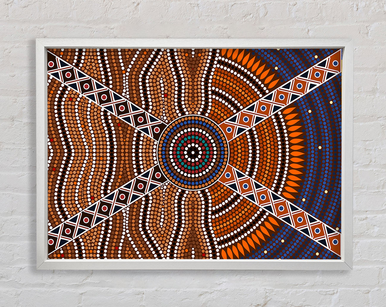 Aboriginal Map Framed Print