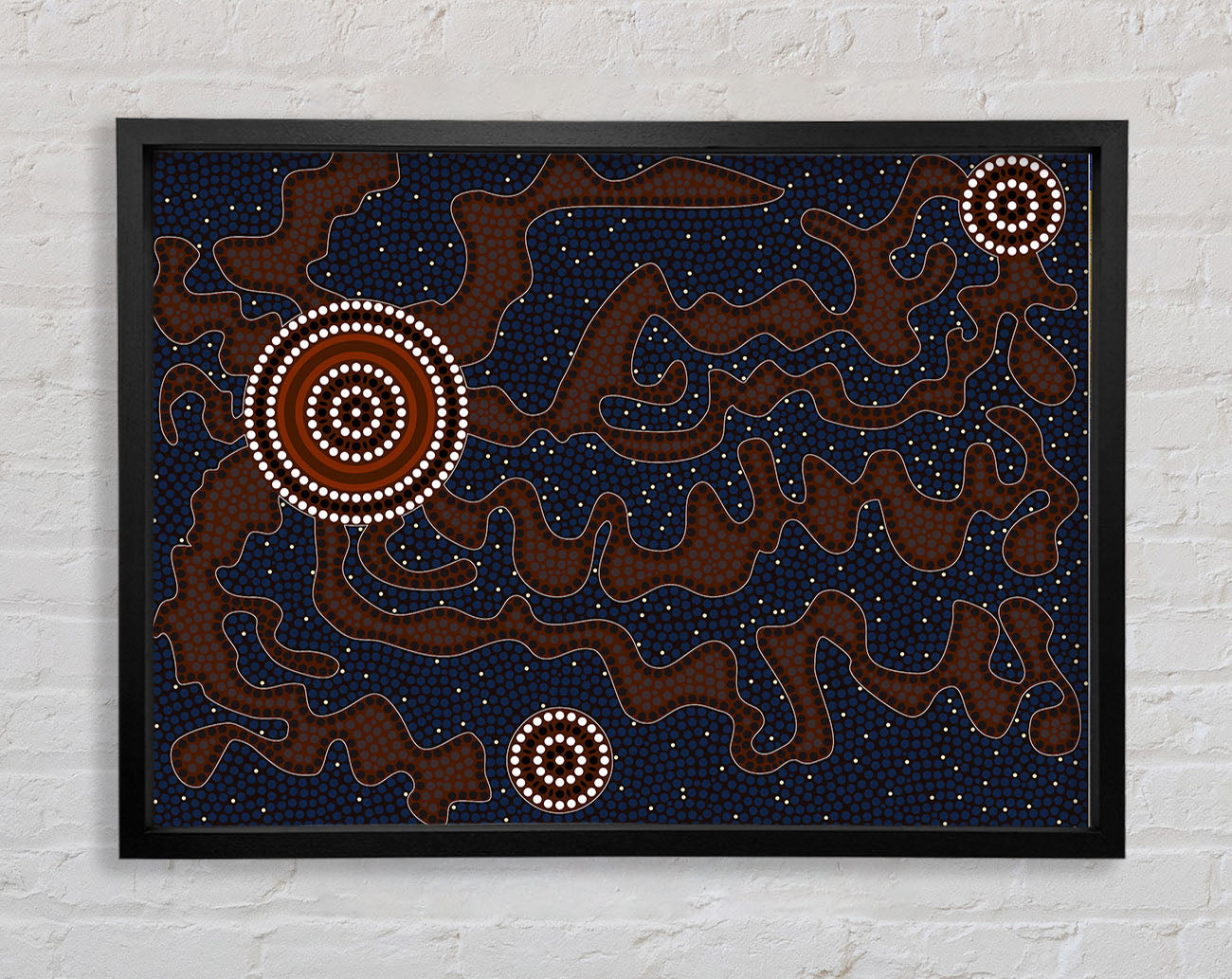 Aboriginal Marika Mathaman Framed Print