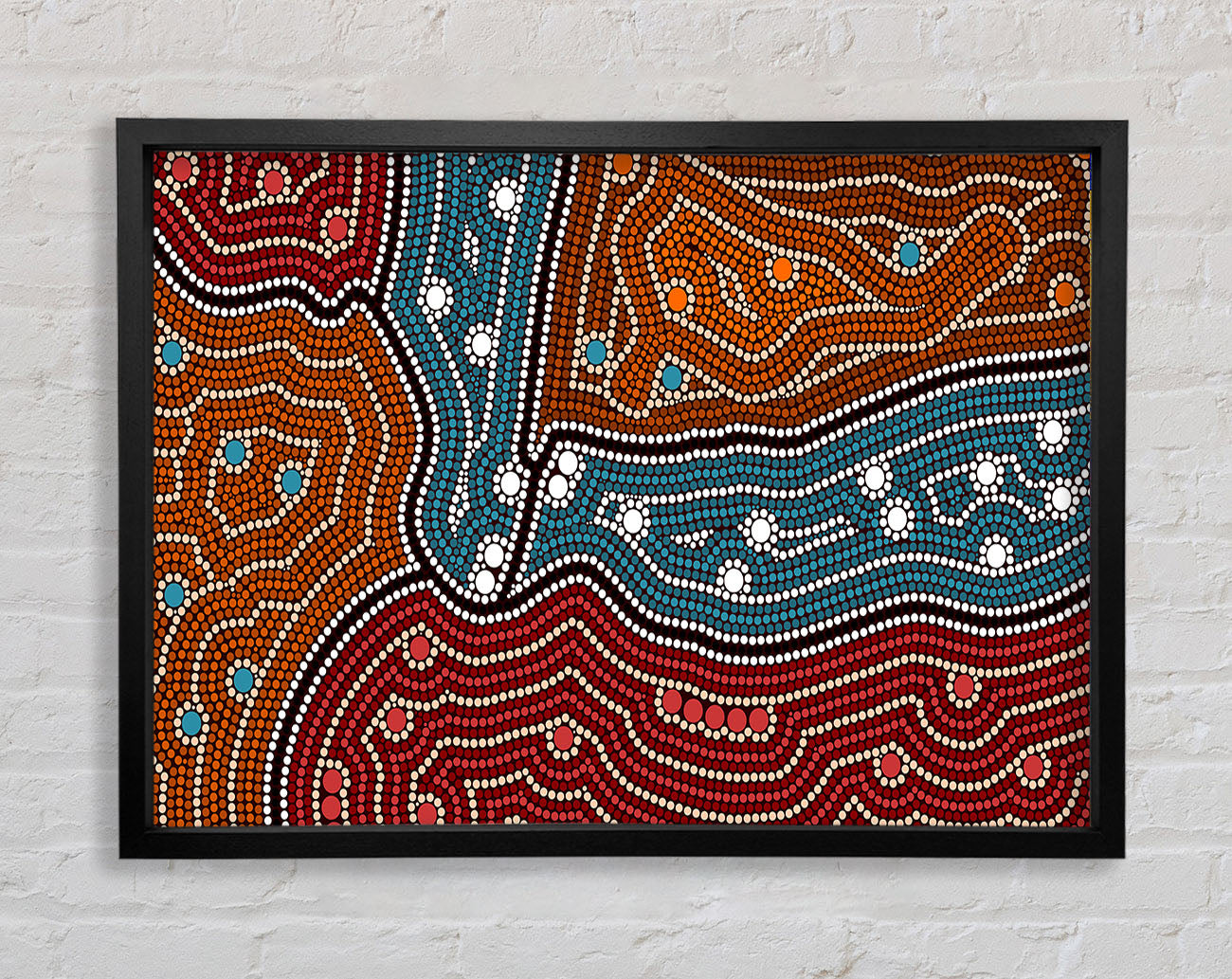 Aboriginal Map Framed Print
