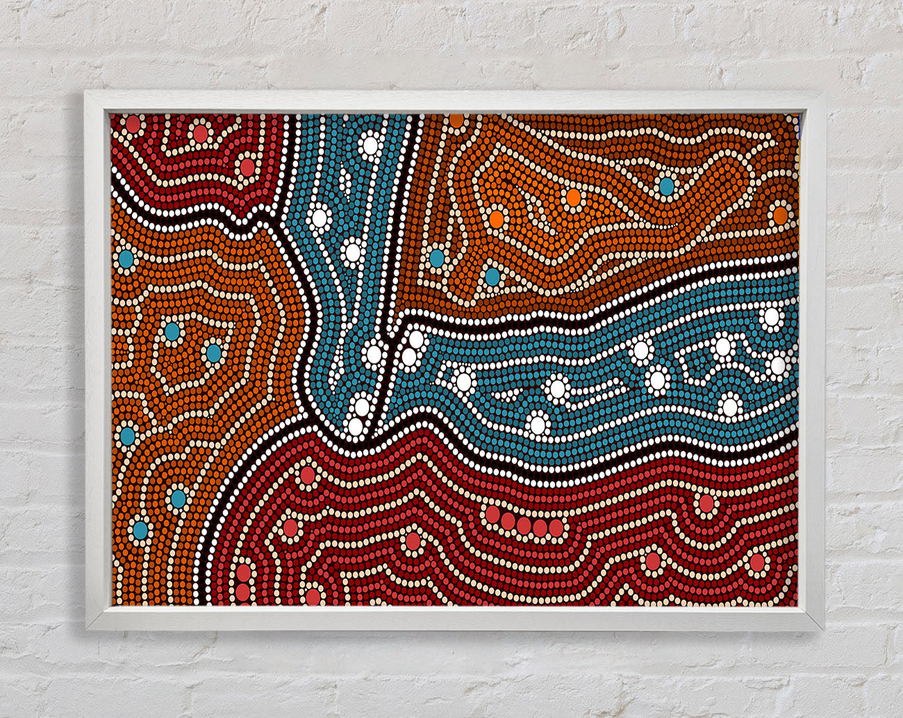 Aboriginal Pattern 1 Framed Print