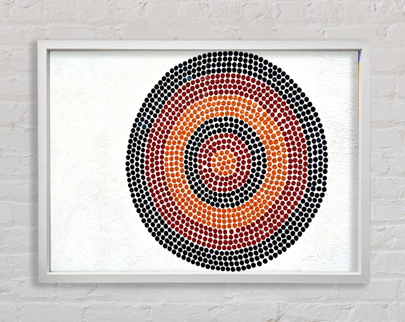 Aboriginal Lizard 5 Framed Print