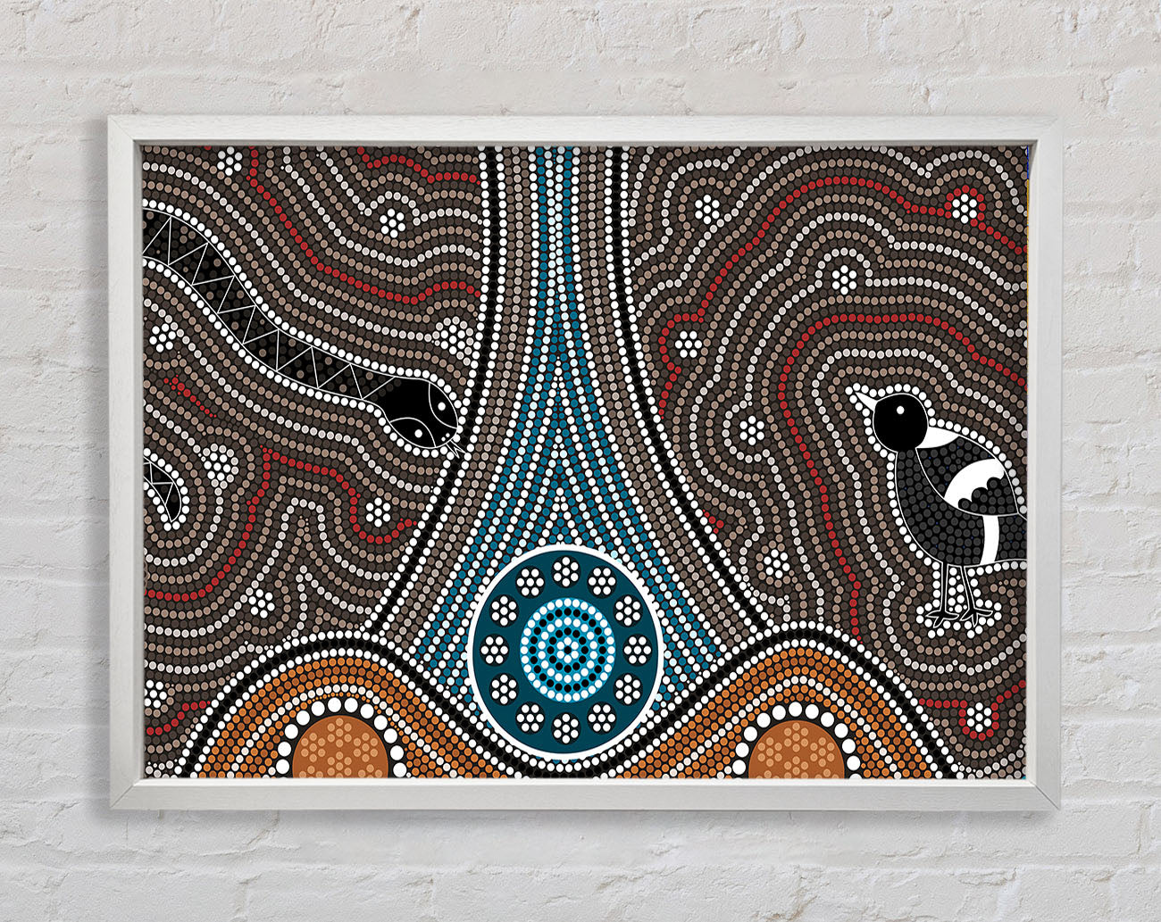 Aboriginal Pattern 2 Framed Print