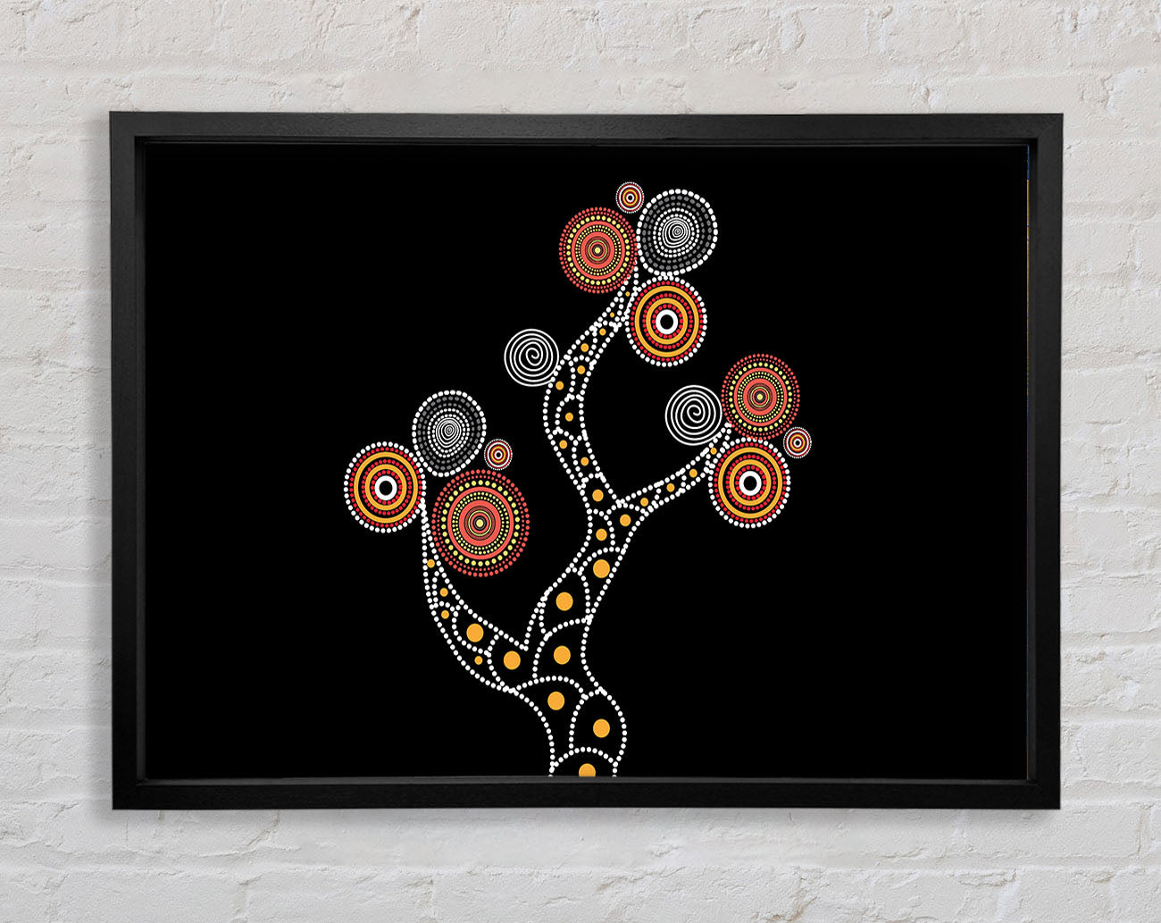 Aboriginal Pattern 10 Framed Print