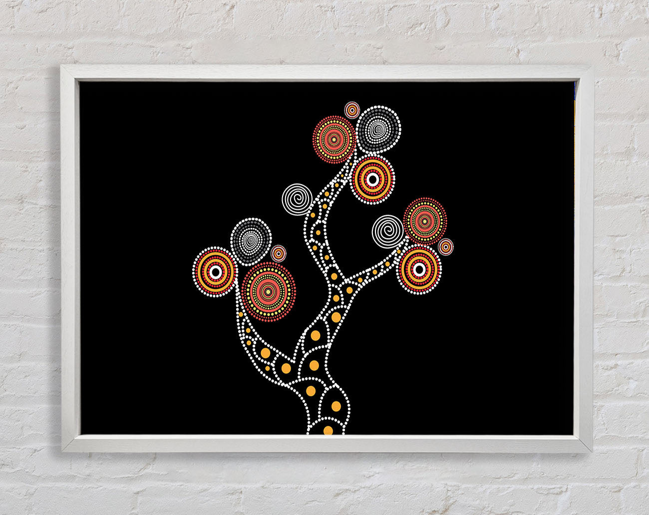 Aboriginal Pattern 10 Framed Print