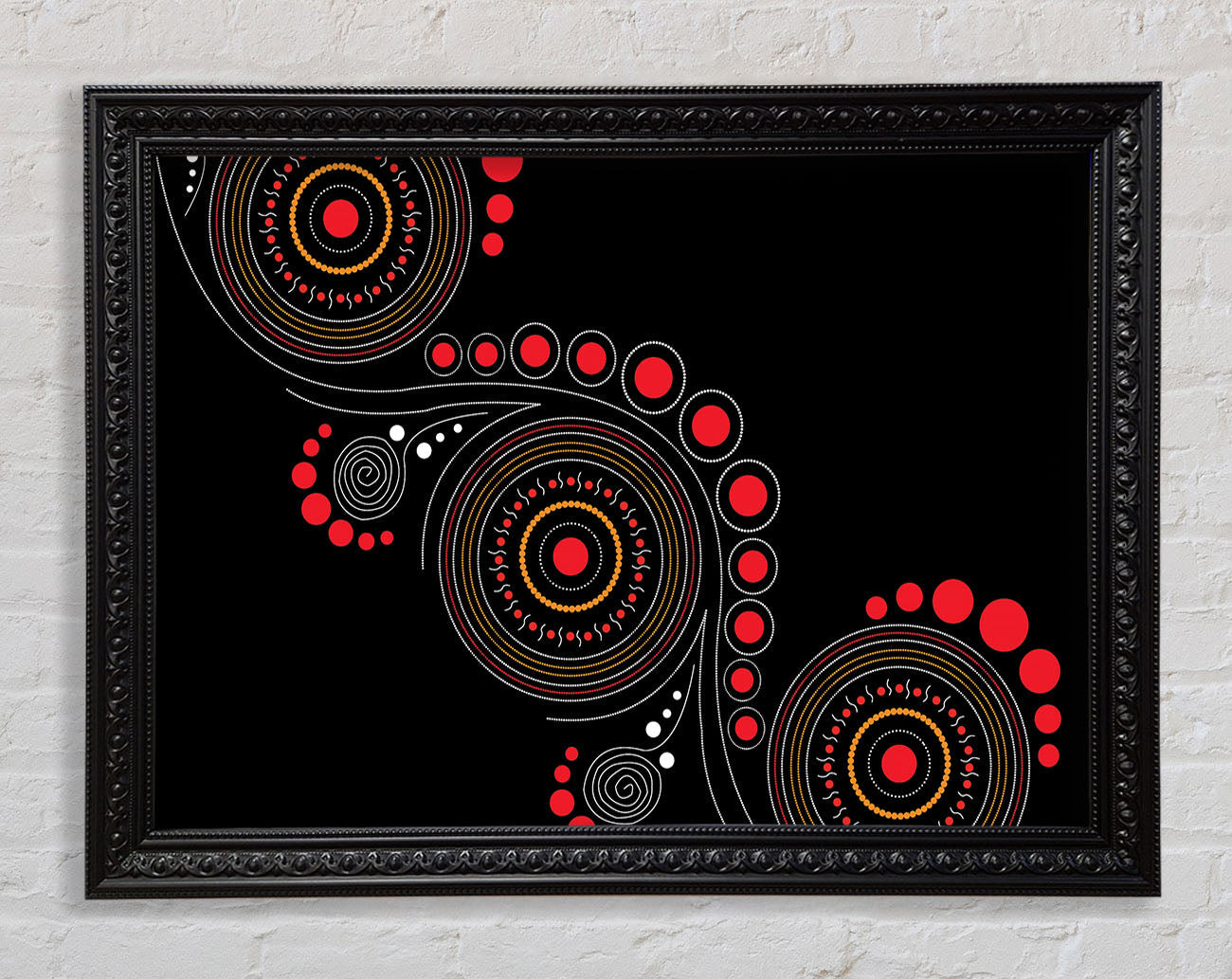 Aboriginal Pattern 12 Framed Print