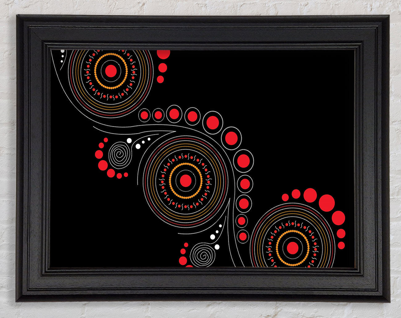 Aboriginal Pattern 12 Framed Print