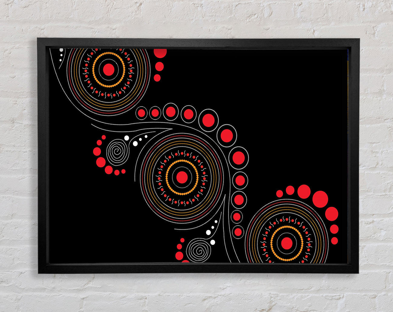Aboriginal Pattern 12 Framed Print