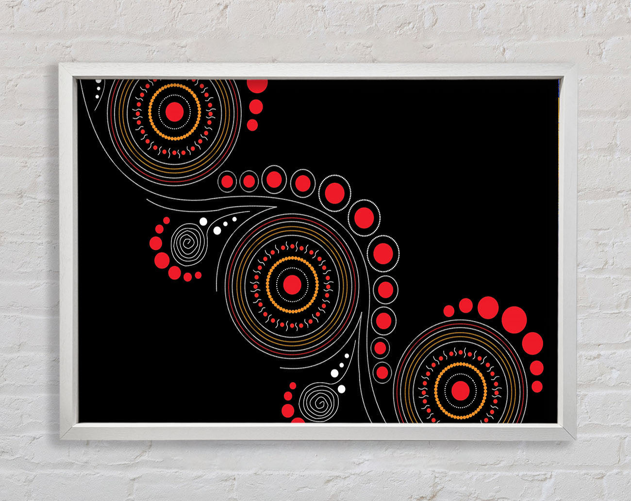 Aboriginal Pattern 12 Framed Print