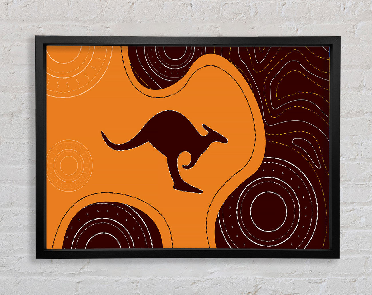 Aboriginal Kubarkku Framed Print