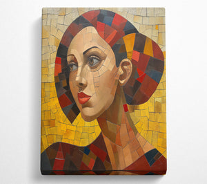 Golden Mosaic Woman